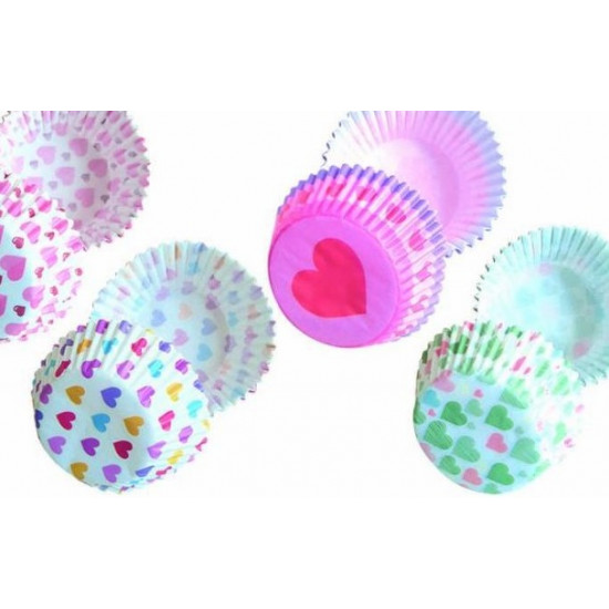 Форма паперова для капкейків тематична у пакеті з підвісом, 50шт/уп Різнокольоровий Unison (7029-СР)