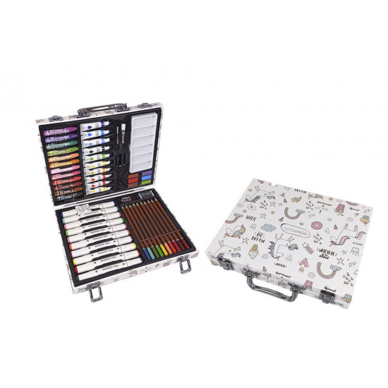 Набір художника для малювання "Єдиноріг" 53 предмети, 30 х 23 х 5,5см Різнокольоровий Без бренду (U-53)