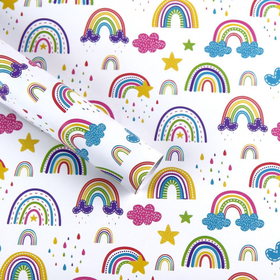 Папір для пакування подарунків 10 листів - 100 х 70см 50г Різнокольоровий Unison (PCZ10070-10-520)