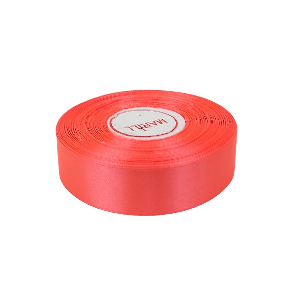 Атласная лента 2,5см x 33м Красный Marill (LA2533-23)