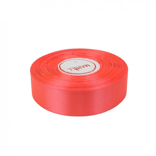 Атласная лента 2,5см x 33м Красный Marill (LA2533-23)