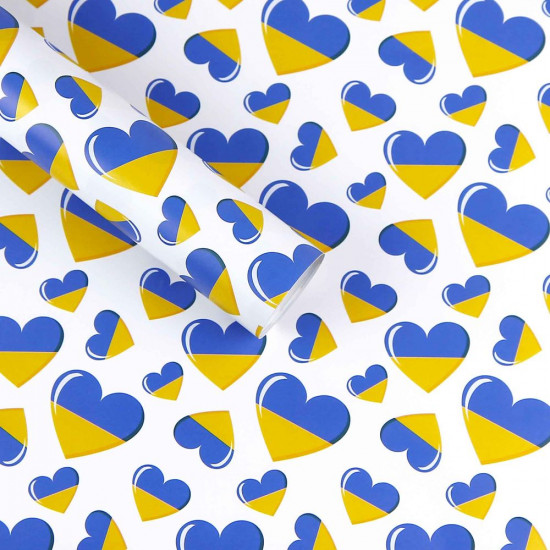 Папір для пакування подарунків 10 листів - 100 х 70см 50г Жовто-блакитний Unison (PCZ10070-10-516)