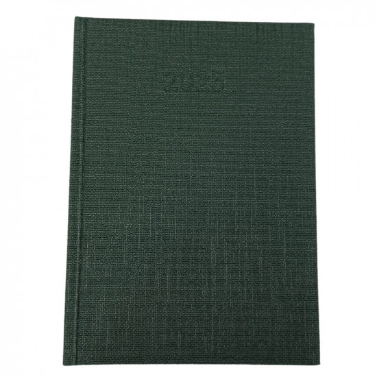 Щоденник датований "2025" у твердій палітурці А5, 168 аркушів (23В-004 green-jeans)