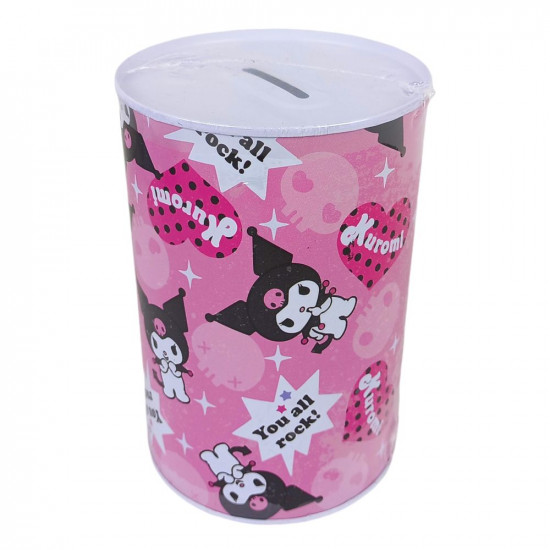 Копилка металлическая "Зайка Kuromi и друзья" 15 х 10см 4 вида (С-003)