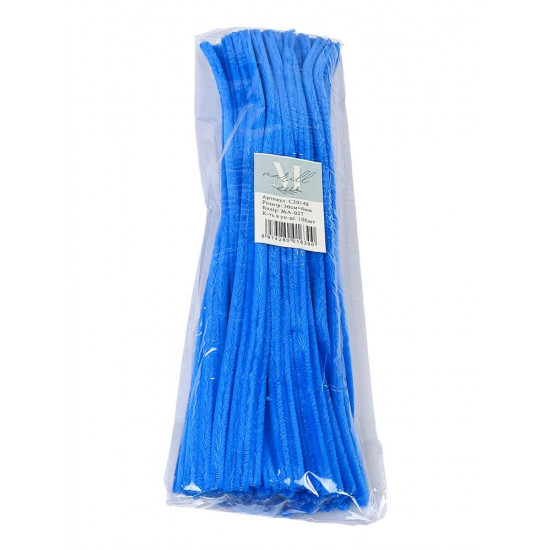 Синельная проволока, 300 х 6мм, голубой, 100 шт (C30148lightblue-A-027/T08)