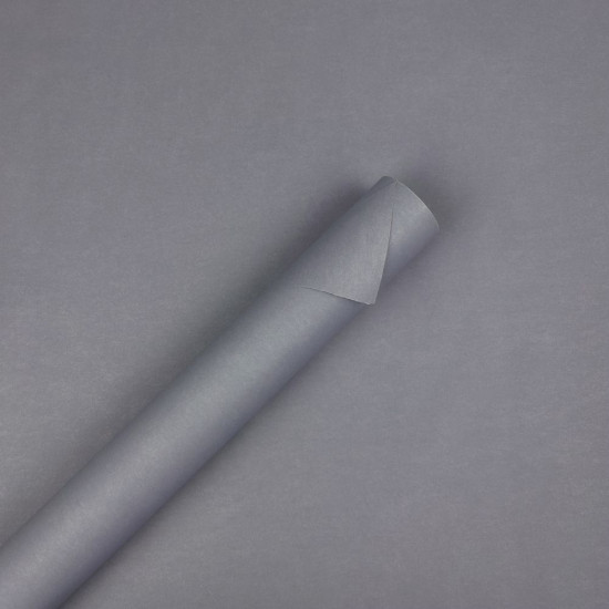 Еко -  крафт кольоровий, папір подарунковий,  0,53 х 6м,  80г Сірий Unison (ECP007)