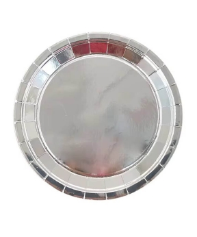 Тарілки паперові TM Pelican 18cm "Срібний глянець " -  10шт (871620)