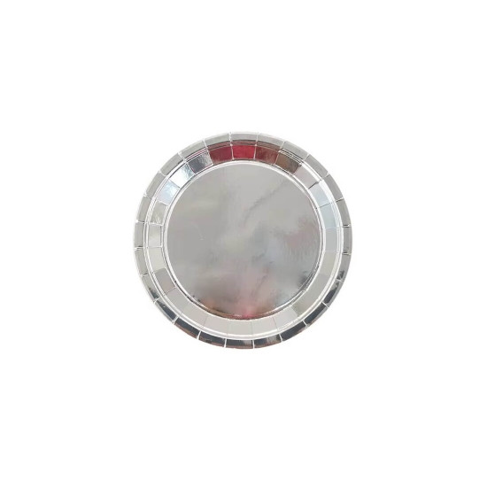 Тарілки паперові TM Pelican 18cm "Срібний глянець " -  10шт (871620)