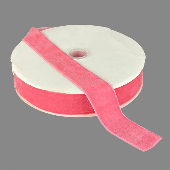 Бархатная лента  4 см (±5мм) х 30 ярдов Розовый Marill (D00840-   07)