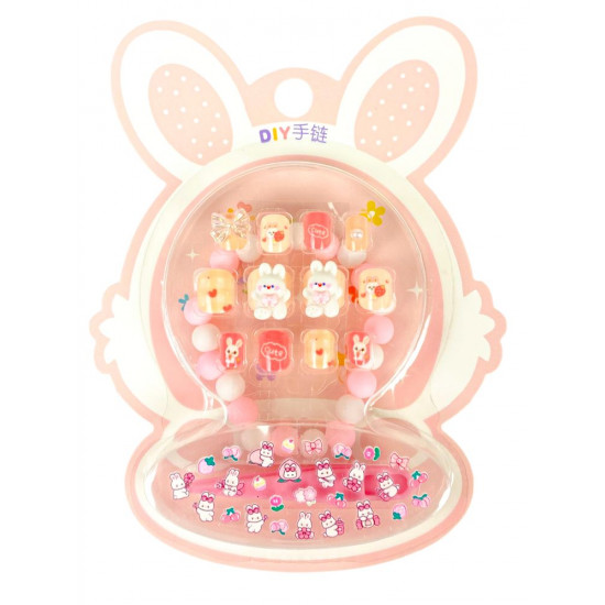 Набір: нігті накладні, браслет, наліпки для нігтей 11 х 14,5см мікс в дисплеї (YM-T010A B)