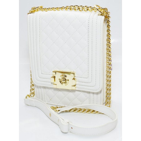 Сумка жіноча біла 20х16 екошкіра (L8113 white)