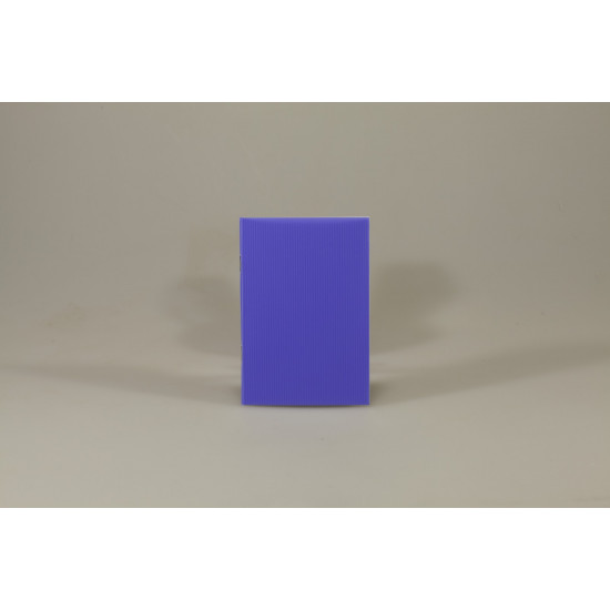 Записна книга А6 на скобі 36 аркушів клітинка, пластикова обкладинка, 4 кольори (ЗК6536-П01)