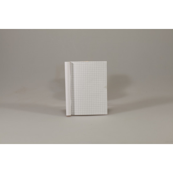 Записна книга А6 на скобі 36 аркушів клітинка, пластикова обкладинка, 4 кольори (ЗК6536-П01)