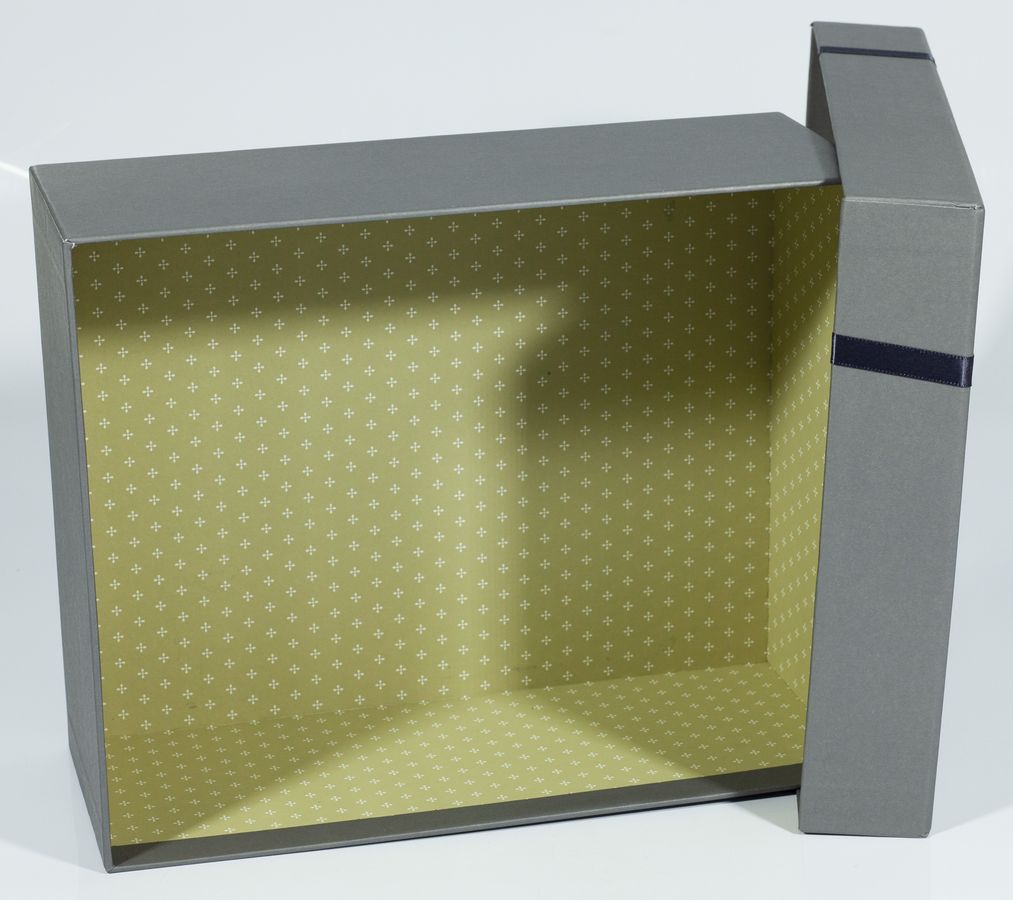 Подарункова коробка 107-7, прямокутна темно-сіра, 25.5х20.5х10.5cm/21.5х17.5х9.5/16.5х14.5х8.5cm   3шт. в наборі (107-7)