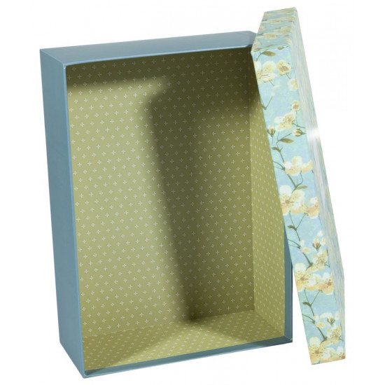 Подарункова коробка KKC-6, прямокутна бирюзово синя, 28х20х9cm/25х18х7.5/22х16х6cm   3шт. в наборі (KKC-6)