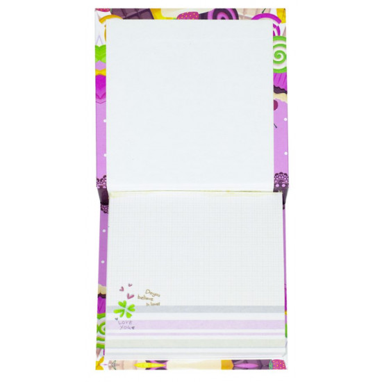 Блокнот "Тістечко" дитячий , 8x8см, 70 аркушів (BT-022)