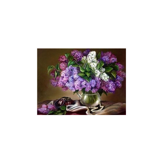 Картина за номерами "Бузок"40 * 50см, крас.-акрил, кисть-3шт. (1 * 5) (8157)