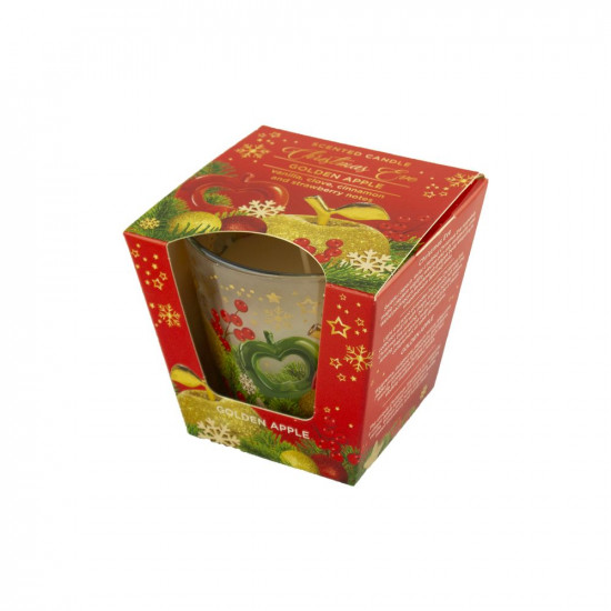 Свічка ароматична  "РІЗДВЯНИЙ ВЕЧІР" 30 годин, 115г, 8 х 9см Червоний Bartek Candles (81795)