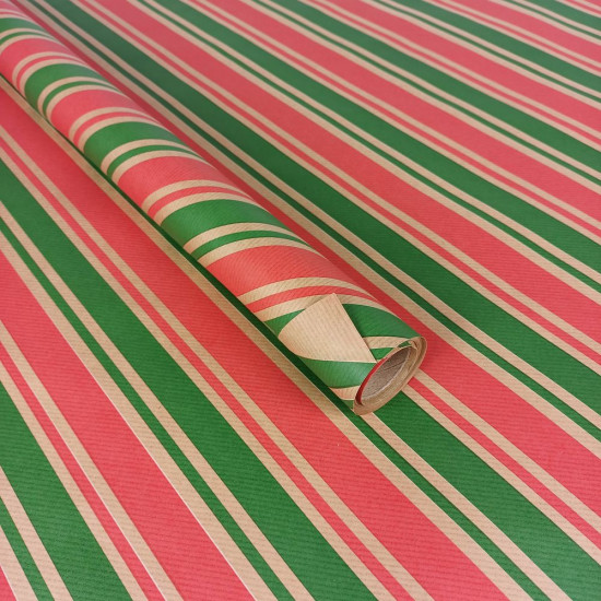 Папір пакувальний крафт-двосторонній 0,68 х 8м Різнокольоровий Unison (Пт-І-20)