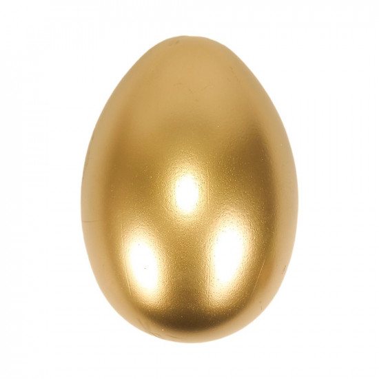 Яйце золоте "страусине" для великоднього декору 15 х 10см Золотий Unison (L00114)
