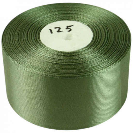 Атласная лента 5см (±5мм) x 33м Зеленый Marill (LA5033-125)