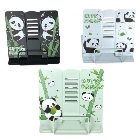 Підставка для книг металева 21 х 19см, Панда мікс 3 дизайни (1066Р)