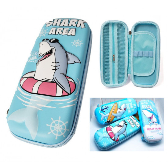 Пенал дитячий, матеріал EVA,  21 х 9 х 4см Блакитний Unison (JS-6537)