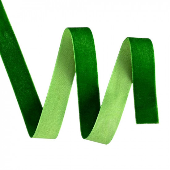 Оксамитова стрічка  2,5 см х 50 ярдів Зелений Marill (D00825- С  27)