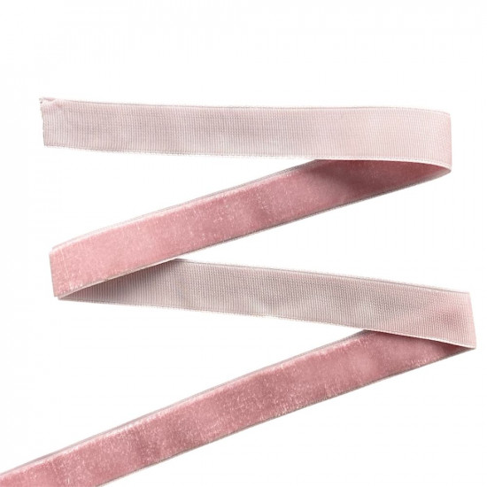 Оксамитова стрічка  1,5 см х 50 ярдів Рожевий Marill (D00815- 39)