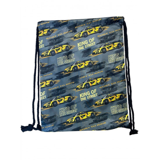 Мішок для взуття "Спорт-машини" не промокає 34 х 43см, 4 види (430-39)