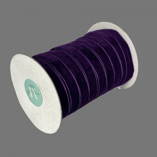 Оксамитова стрічка  1,5 см х 50 ярдів Фіолетовий Marill (D00815- 44)
