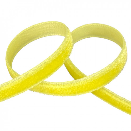 Оксамитова стрічка  0,6 см х 50 ярдів Жовтий Marill (D00806-   15)