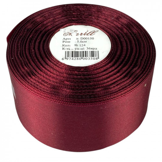 Атласна стрічка 5см (±5мм) x 33м (LA5033-124)