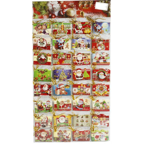 Листівки  новорічні A41-192. 4,5х7,0см, 168шт. на планшеті (A41-192)