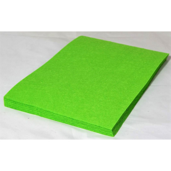 Фетр 20 * 30см 20 аркушів, 1мм, світло-зелений (7724(16))