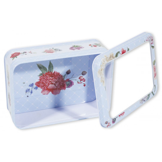 Подарункова коробка MT-147-01, металева з прозорою кришкою, прямокутна, 12.5x8.5x4.5cm/14.5x10.2x5.5cm/18.6x13.3x6.5cm, 3шт. в наборі (MT-147-01)