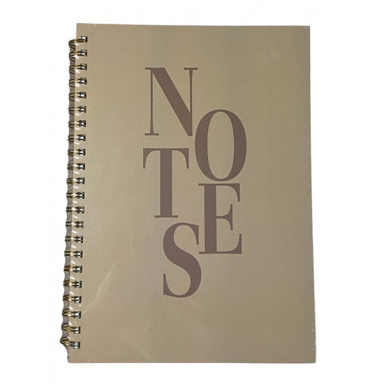 Зошит на спіралі А4, 100 аркушів тверда обкладинка "Notes" 80г/м2, клітинка, 2 види (4100-8)