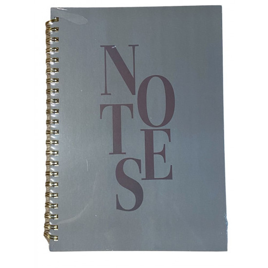 Зошит на спіралі А4, 100 аркушів тверда обкладинка "Notes" 80г/м2, клітинка, 2 види (4100-8)