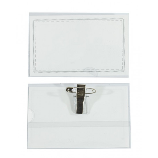 Бейдж пластиковий 190 мікрон 50 шт в коробці (A-883)