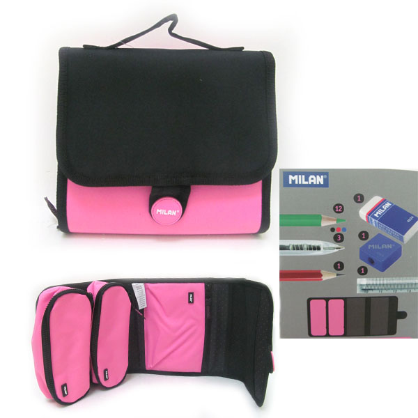 Мультипенал з наповненням  08829CFP TM "MILAN" (3 ручки, 13каранд., 1 лінійка, 1ластик, 1 точ) (08829CFP)