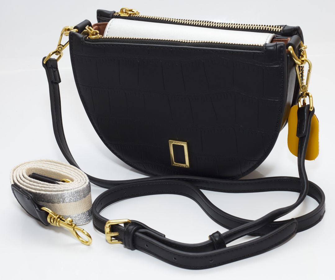 Сумка жіноча чорна 21,5х14,5 екошкіра (L8192 black)