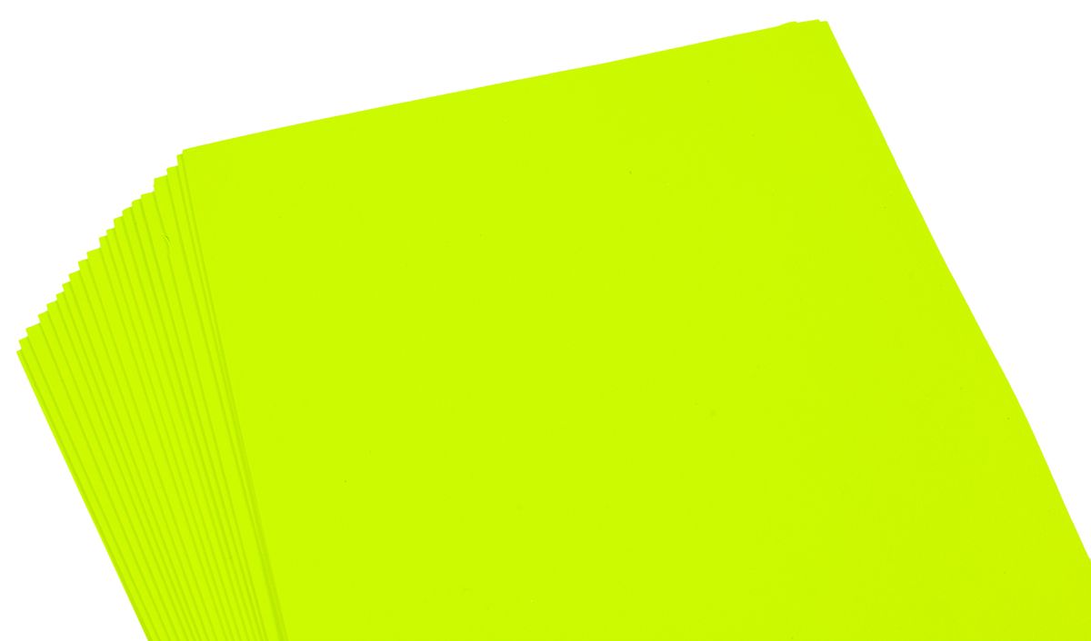 Фоаміран 1мм,  20 аркушів 20х30  -  салатний (5095-1-014)