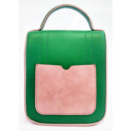 Сумка жіноча зелена 19х16см екошкіра (1771-2 green)