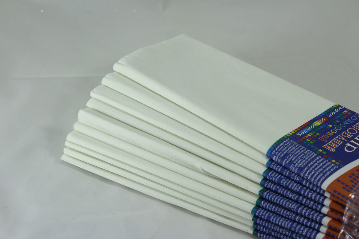 Креп-бумага 100%, 50х200см, 20г/м2 -  белая, KR110-8020 (KR110-8020)
