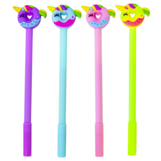 Ручка кулькова "Єдиноріг- пончик неон" (11068-BP)