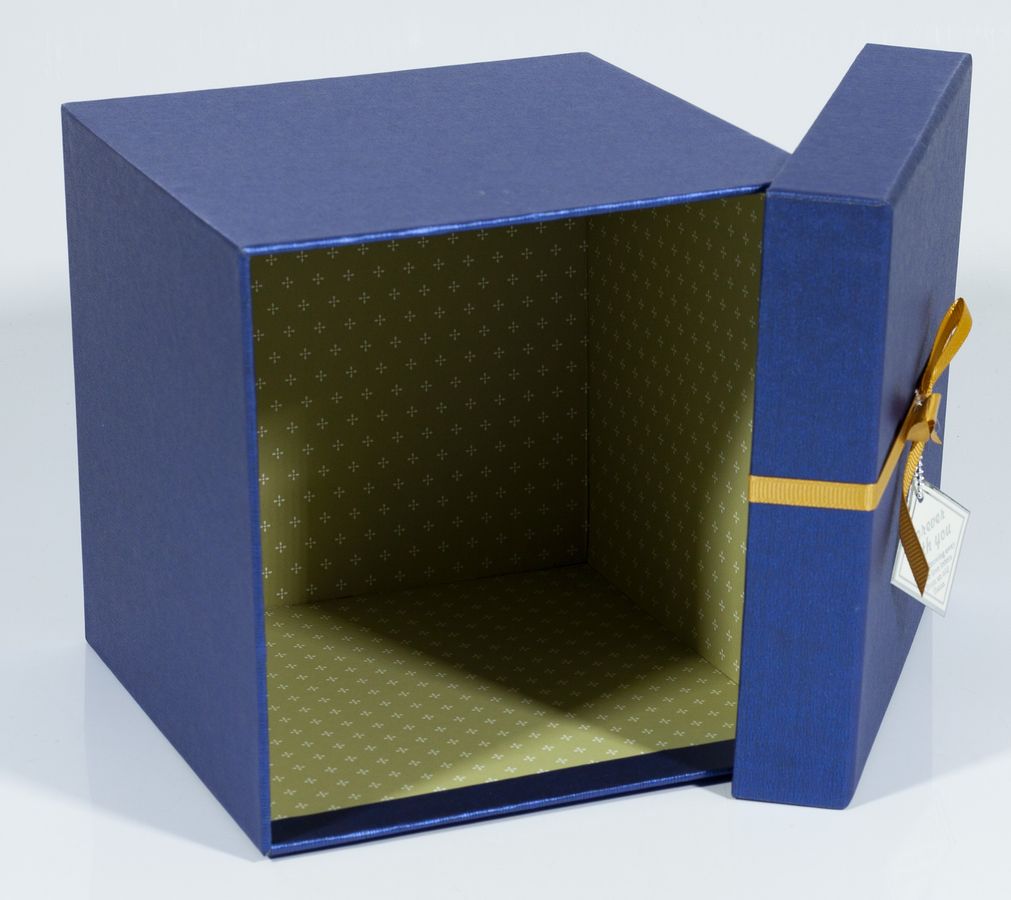 Подарункова коробка HL-501-15, квадратна синя, 17х17х17cm/14.5х14.5х14.5/12х12х12cm   3шт. в наборі (HL-501-15)