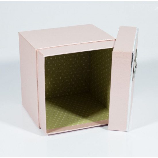 Подарункова коробка 05101-12 , квадратна рожева, 15.5х15.5х15.5cm/12.5х12.5х12.5/9х9х9cm   3шт. в наборі (05101-12)