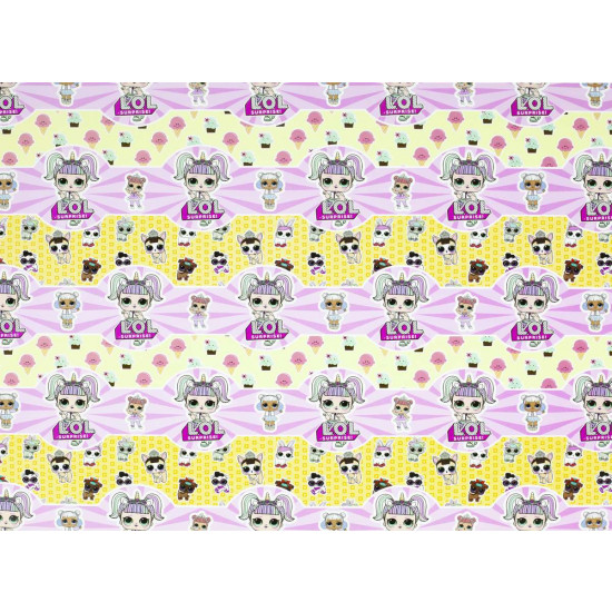 Папір пакувальний крейдований 80г 10 листів - 100 х 70см Різнокольоровий Unison (PVM10-113)