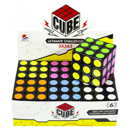 Іграш. розвиваюча. "Кубик -неон.кола" 57мм, в / в (2 * 24 * 6) (8814-1)