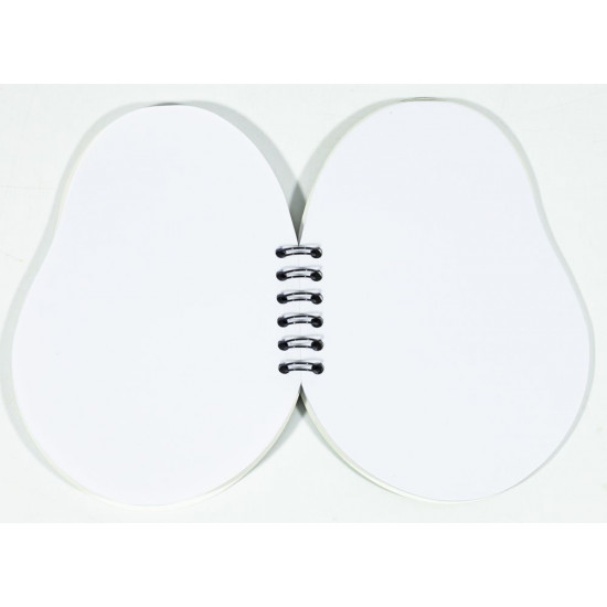 Блокнот на спіралі 50 аркушів, фігурний "Авокадо" 15 * 15см (2522)